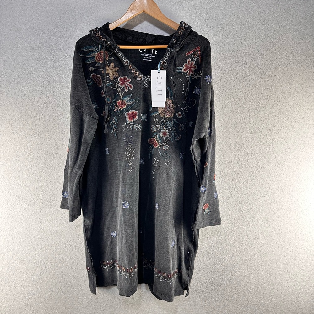 Caite Tai Embroidered‎ Dress Sz XXL